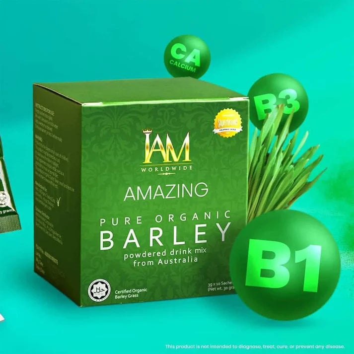 Amazing Pure Organic Barley Powder - Copper Package - 6 Boxes